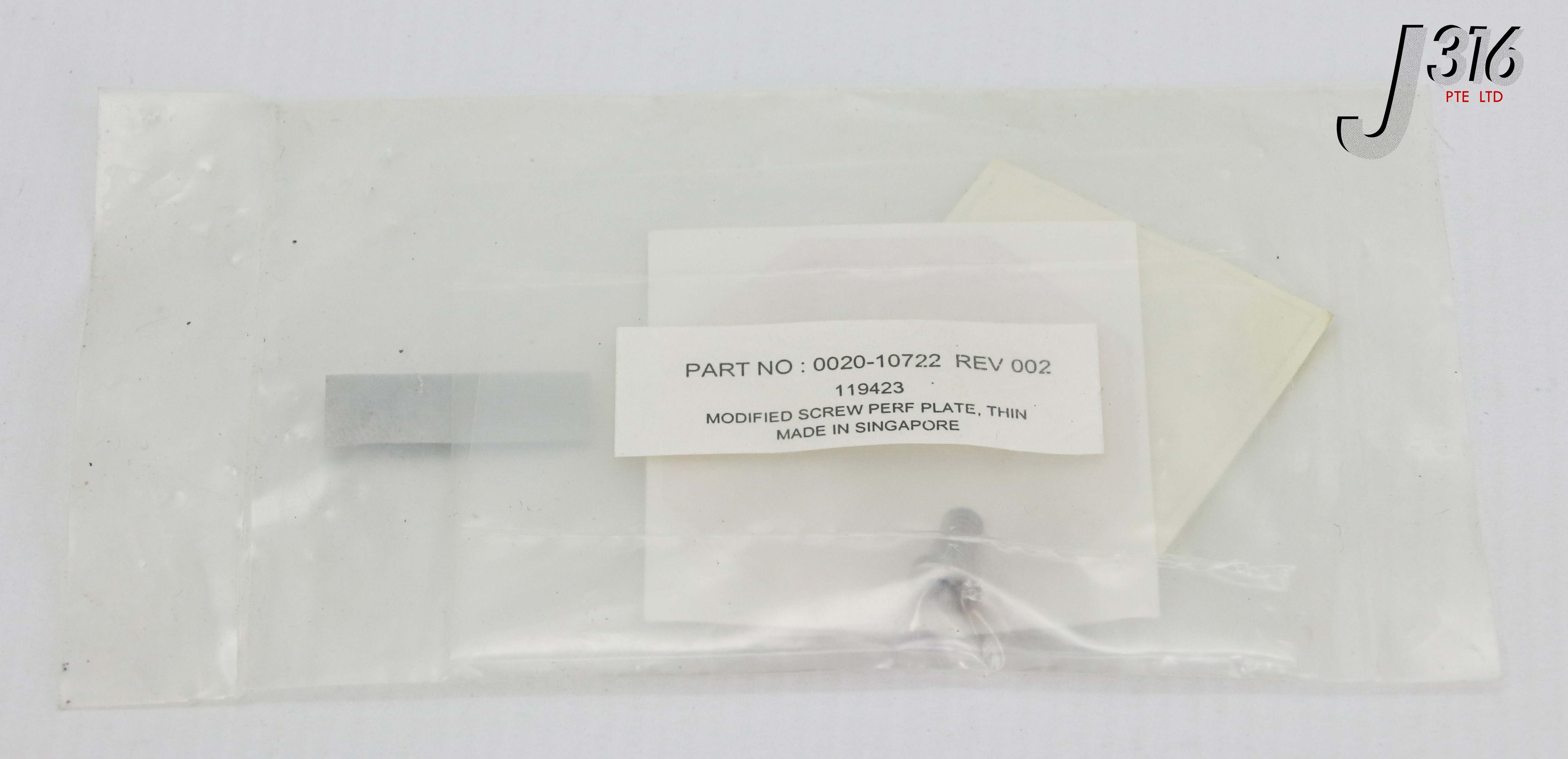 15304 APPLIED MATERIALS MODIFIED SCREW, PERF PLATE, THIN (NEW